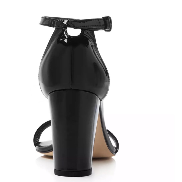 Stuart Weitzman 75 Less Nudist Black Patent Heels - Picture 7 of 11